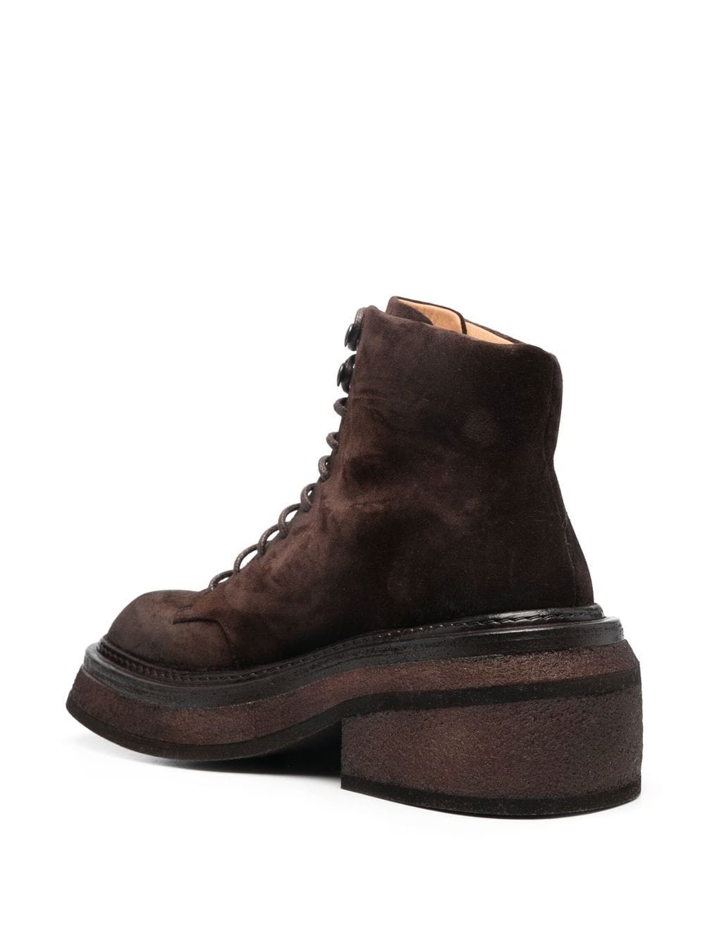 Shop Marsèll Ankle Lace-up Fastening Boots In Brown