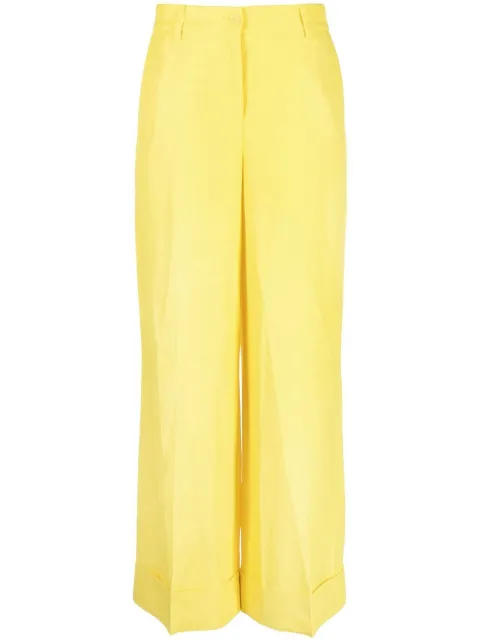 P.A.R.O.S.H. pressed-crease straight-leg trousers