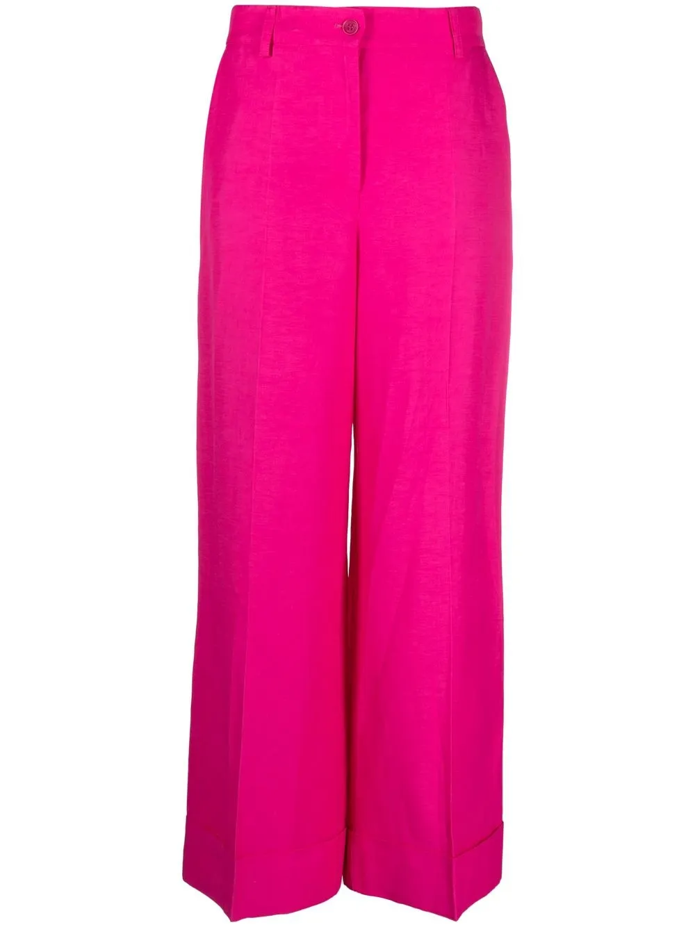 P.a.r.o.s.h Pressed-crease Straight-leg Trousers In Rose