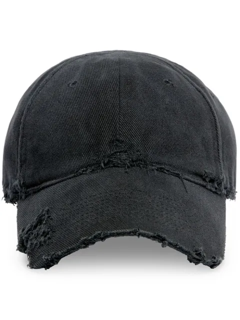 Balenciaga distressed-effect logo baseball cap