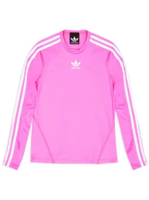 Pink long sleeve adidas on sale top