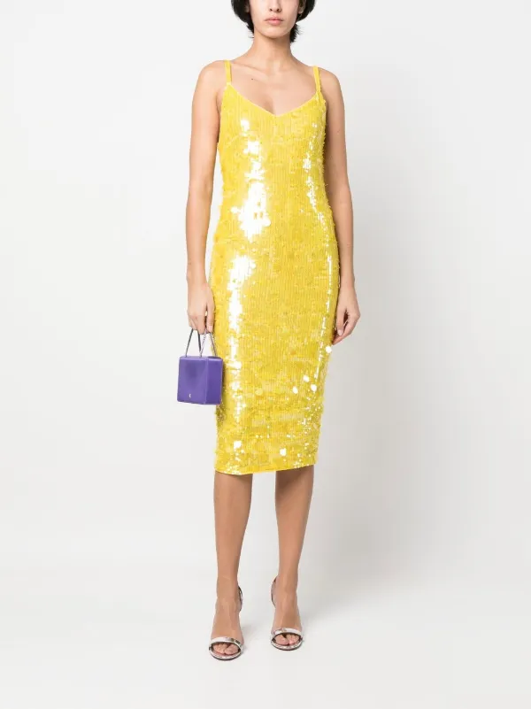 P.A.R.O.S.H. Vestido Midi Con Lentejuelas Farfetch