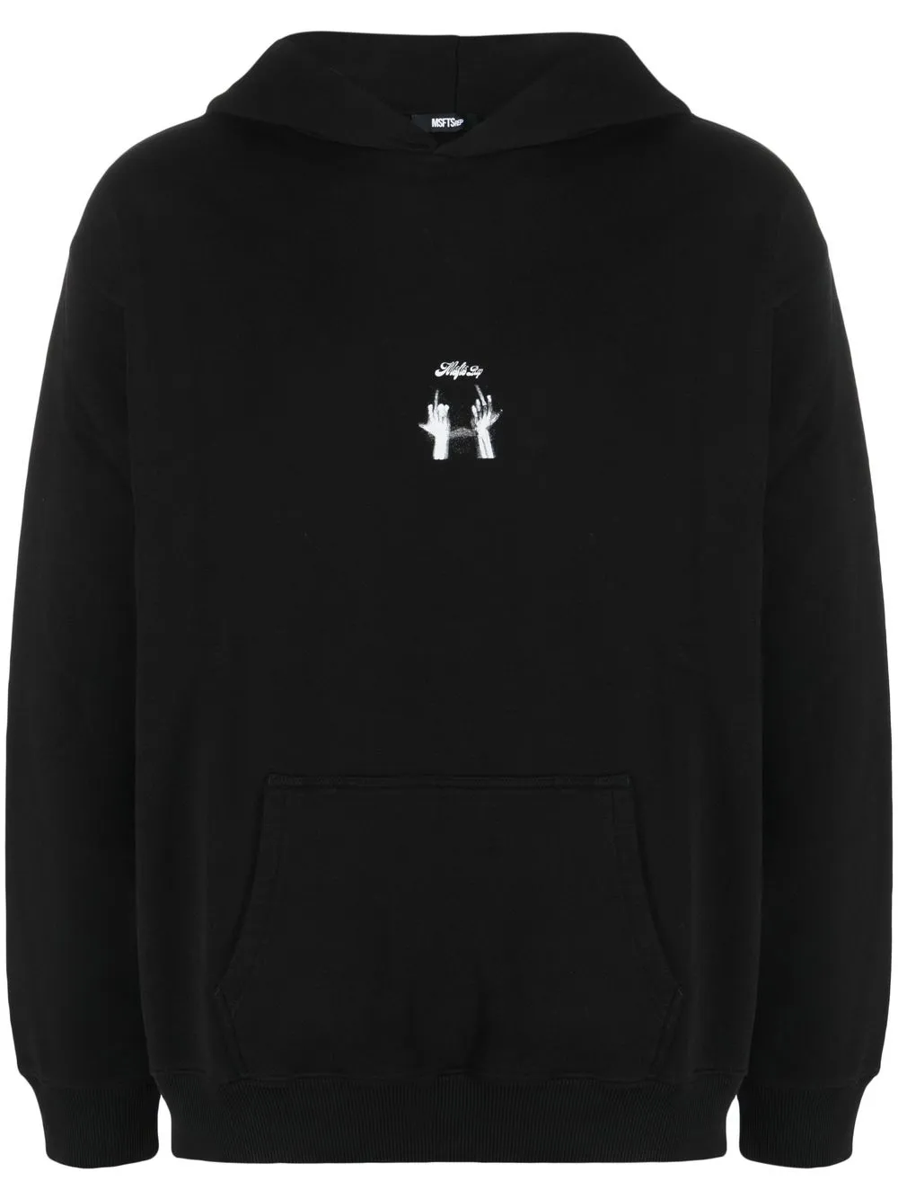 

MSFTSrep hoodie con estampado gráfico - Negro