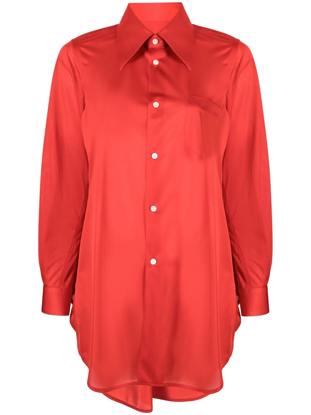 

Comme Des Garçons button-up long-sleeve shirt - Red