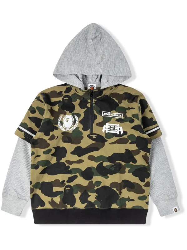 BATHING APE® 1st Camo Bape Racing Layer Hoodie - Farfetch