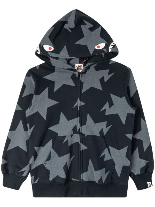 Black best sale star hoodie