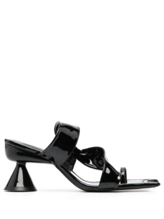 Paula Canovas Del Vas Diablo 90mm patent-effect Sandals - Farfetch