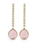 Octavia Elizabeth 18kt yellow gold sapphire and diamond drop earrings