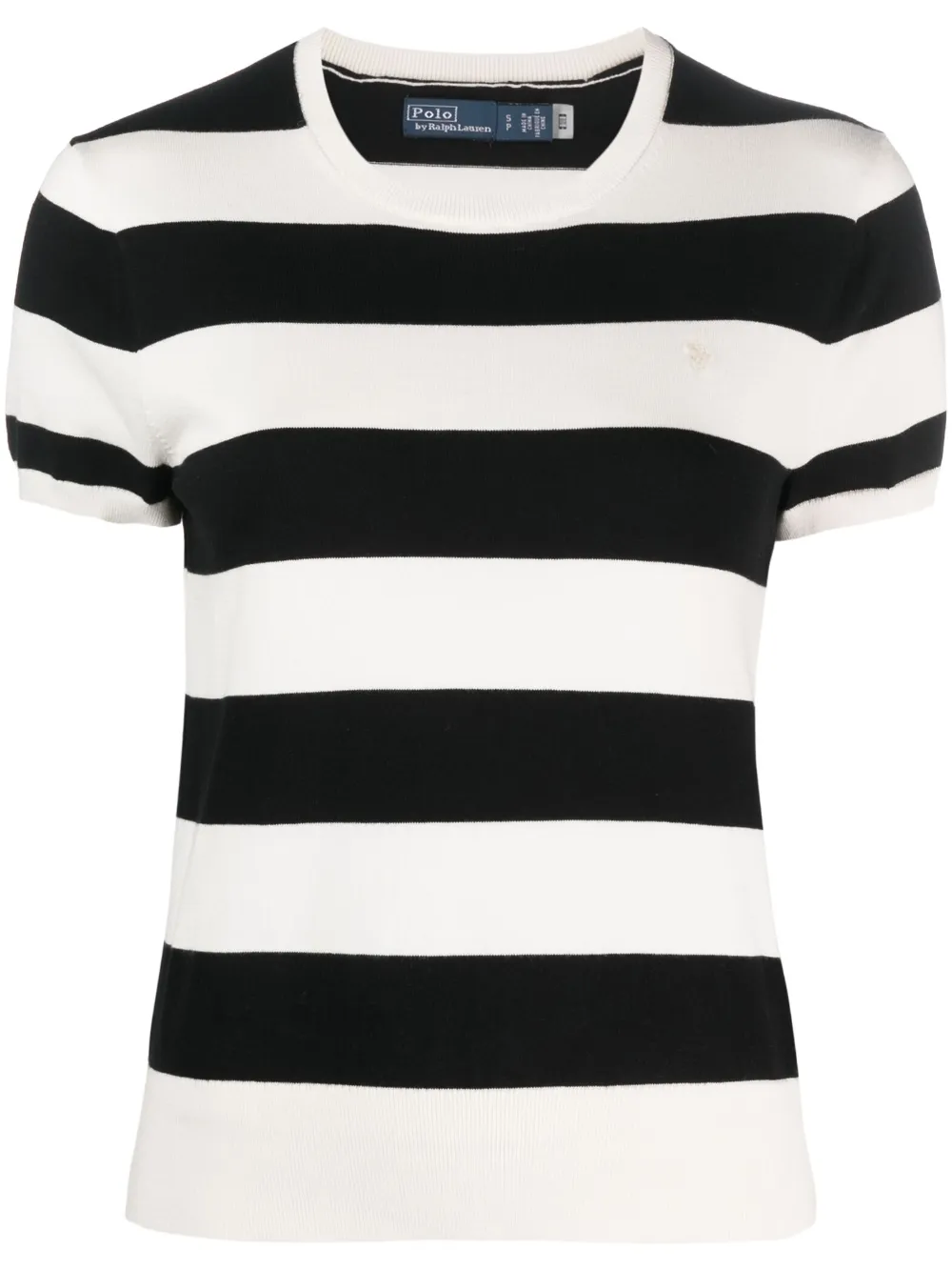 Polo Ralph Lauren Polo Pony striped knitted top - White