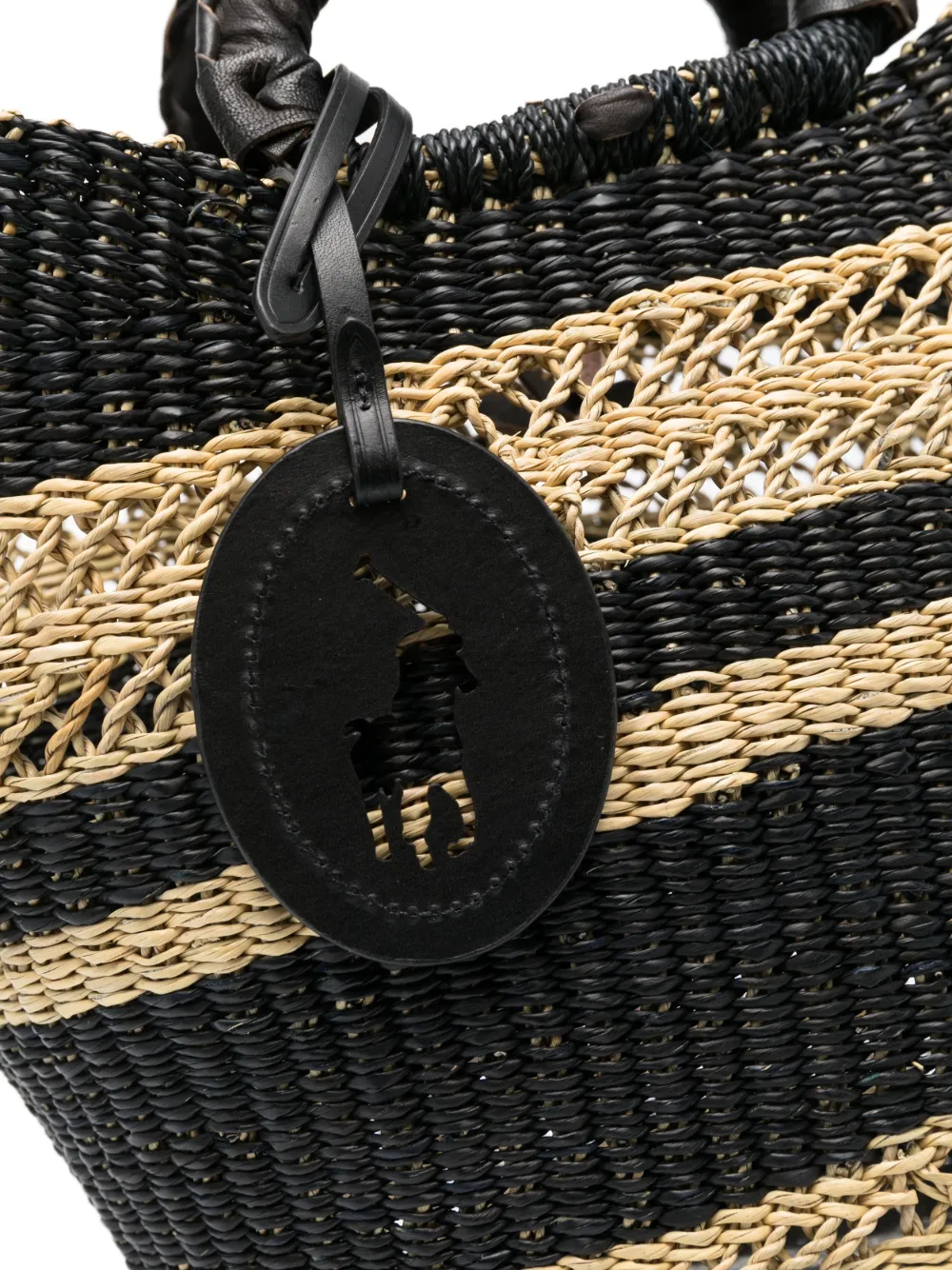 Polo Ralph Lauren logotag Straw Bucket Bag Farfetch