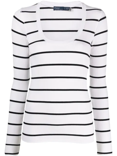 Polo Ralph Lauren striped long-sleeve sweatshirt 