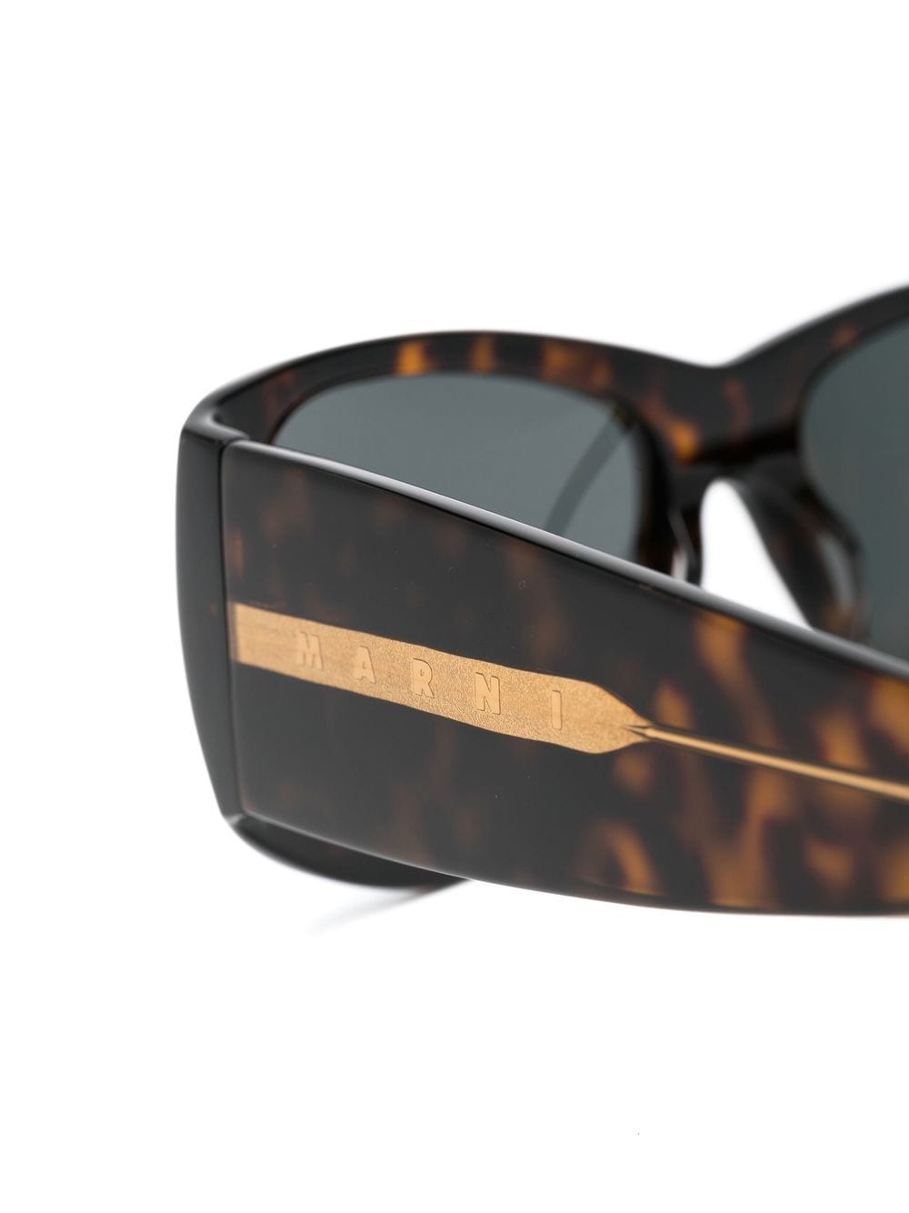 Shop Marni Eyewear Round Frame Tortoiseshell Sunglasses In Brown