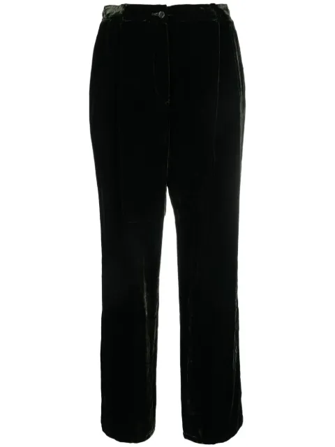 Valentino Garavani Pre-Owned pantalones rectos con bolsillos 1980