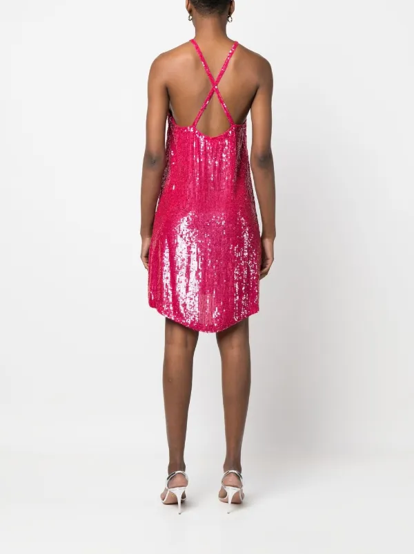 Motel pink sequin clearance dress