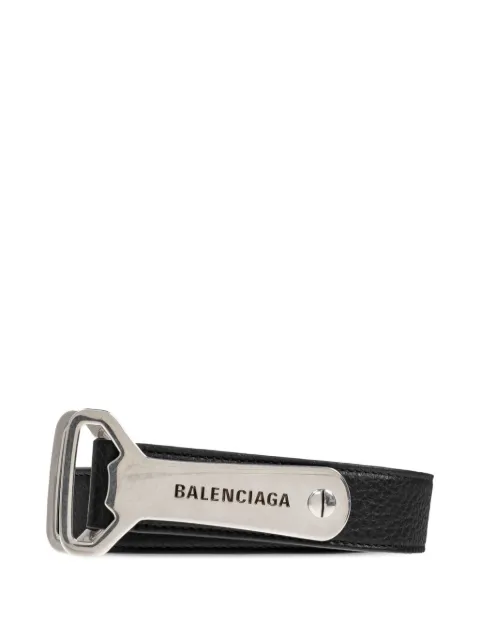Balenciaga engraved-logo belt 