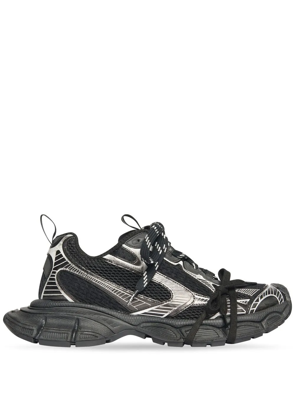 Shop Balenciaga 3xl Panelled Sneakers In Schwarz