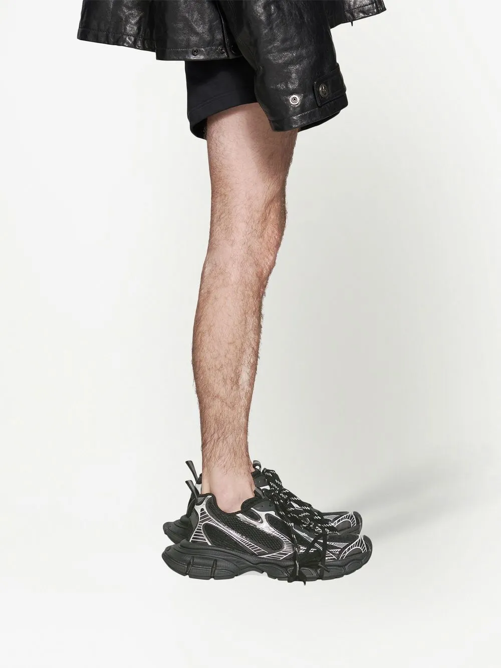 Shop Balenciaga 3xl Panelled Sneakers In Schwarz