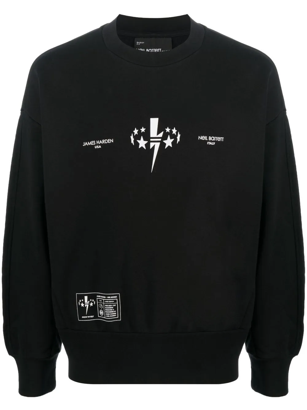 

Neil Barrett x James Harden logo-print sweatshirt - Black
