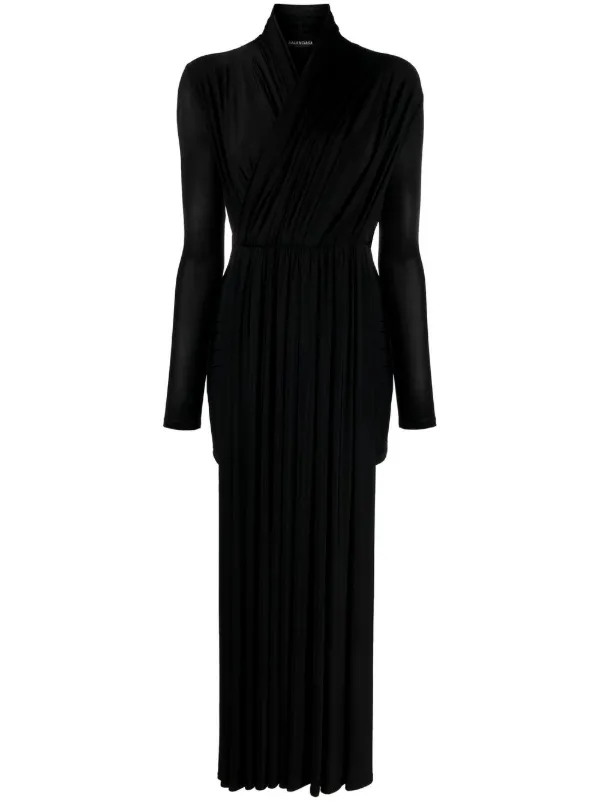 ワンピース Balenciaga Black Stretch Crepe Dress BALENCIAGA - Technical crèpe dress | Leam Roma - Luxury