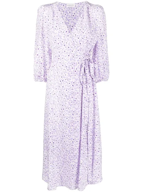 P.A.R.O.S.H. floral-print wrap dress