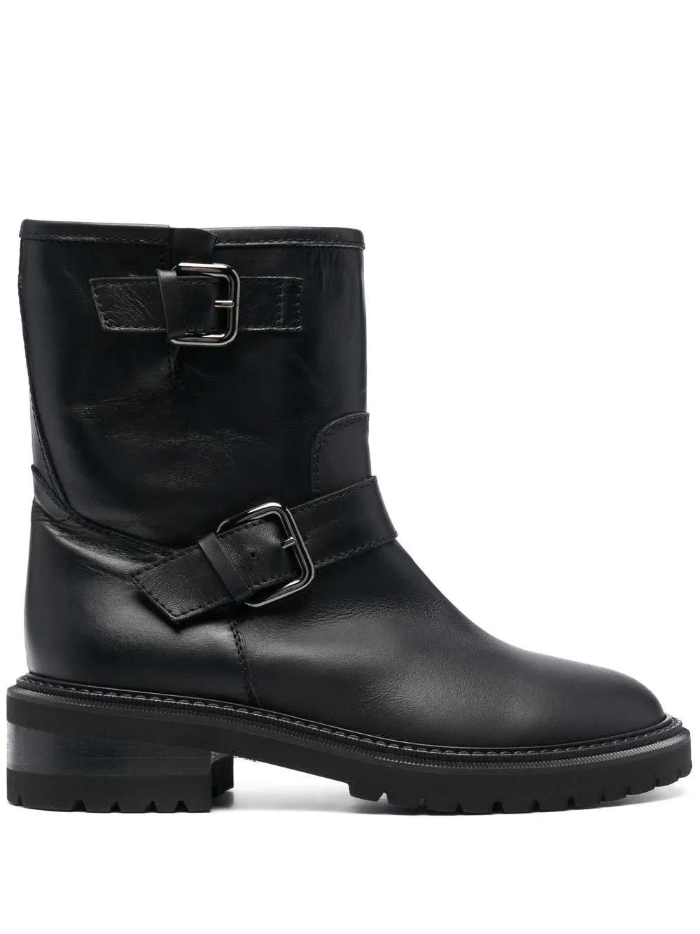 

Via Roma 15 buckle-embellished ankle boots - Black