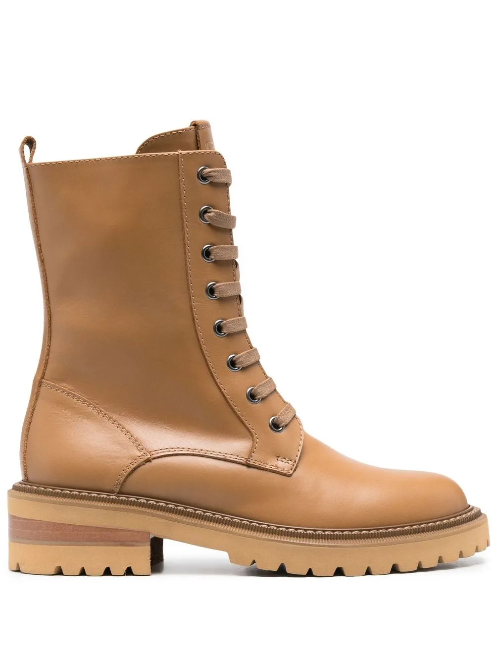 

Via Roma 15 side-zip combat boots - Brown