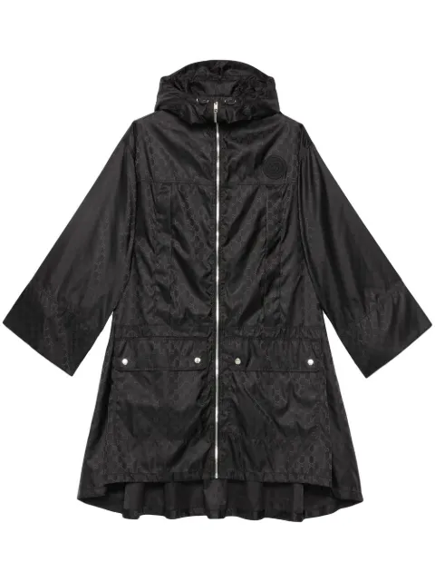 GG jacquard parka coat