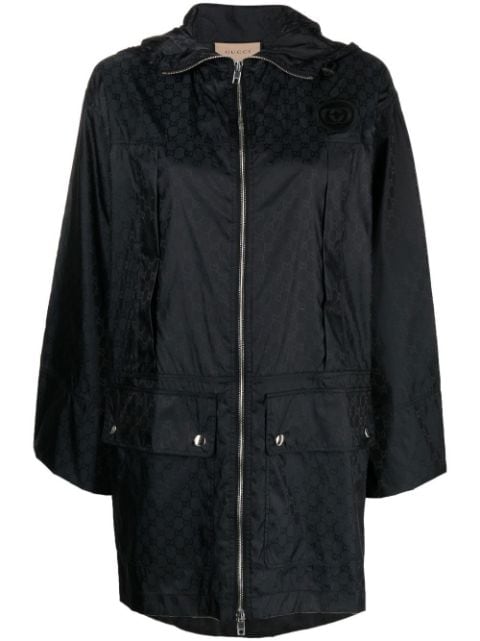 Gucci parka con motivo GG en jacquard