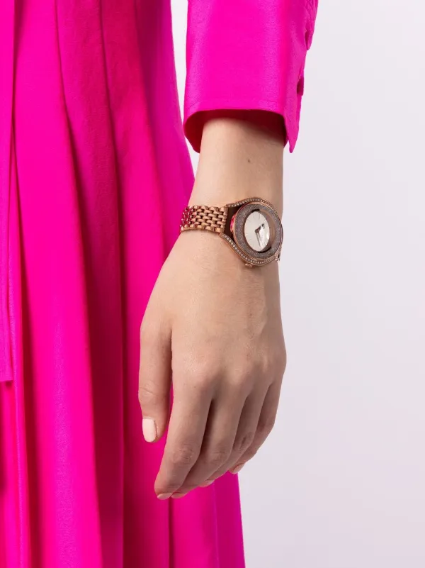 Swarovski Crystalline Aura 40mm 腕時計 | ゴールドトーン | FARFETCH JP