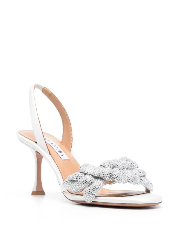 Aquazzura Galactic Flower 75mm Sandals - Farfetch