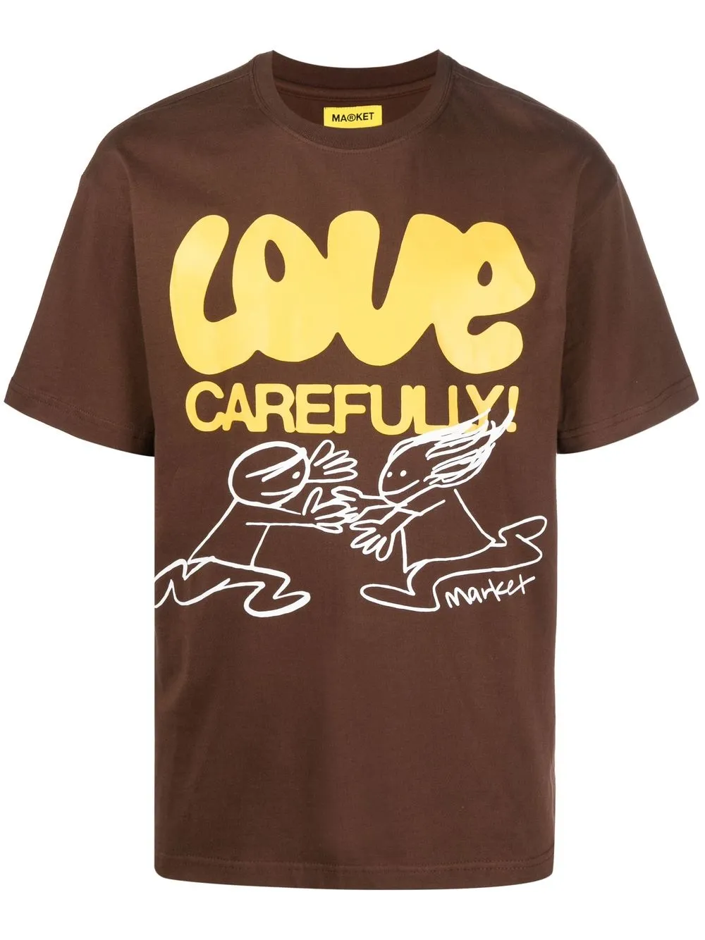 

MARKET graphic-print cotton T-shirt - Brown