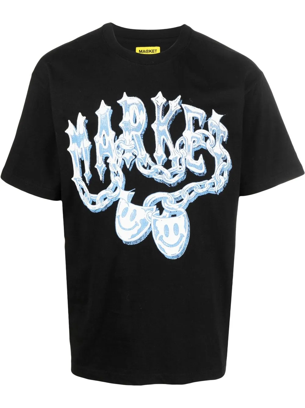 

MARKET logo-print cotton T-shirt - Black