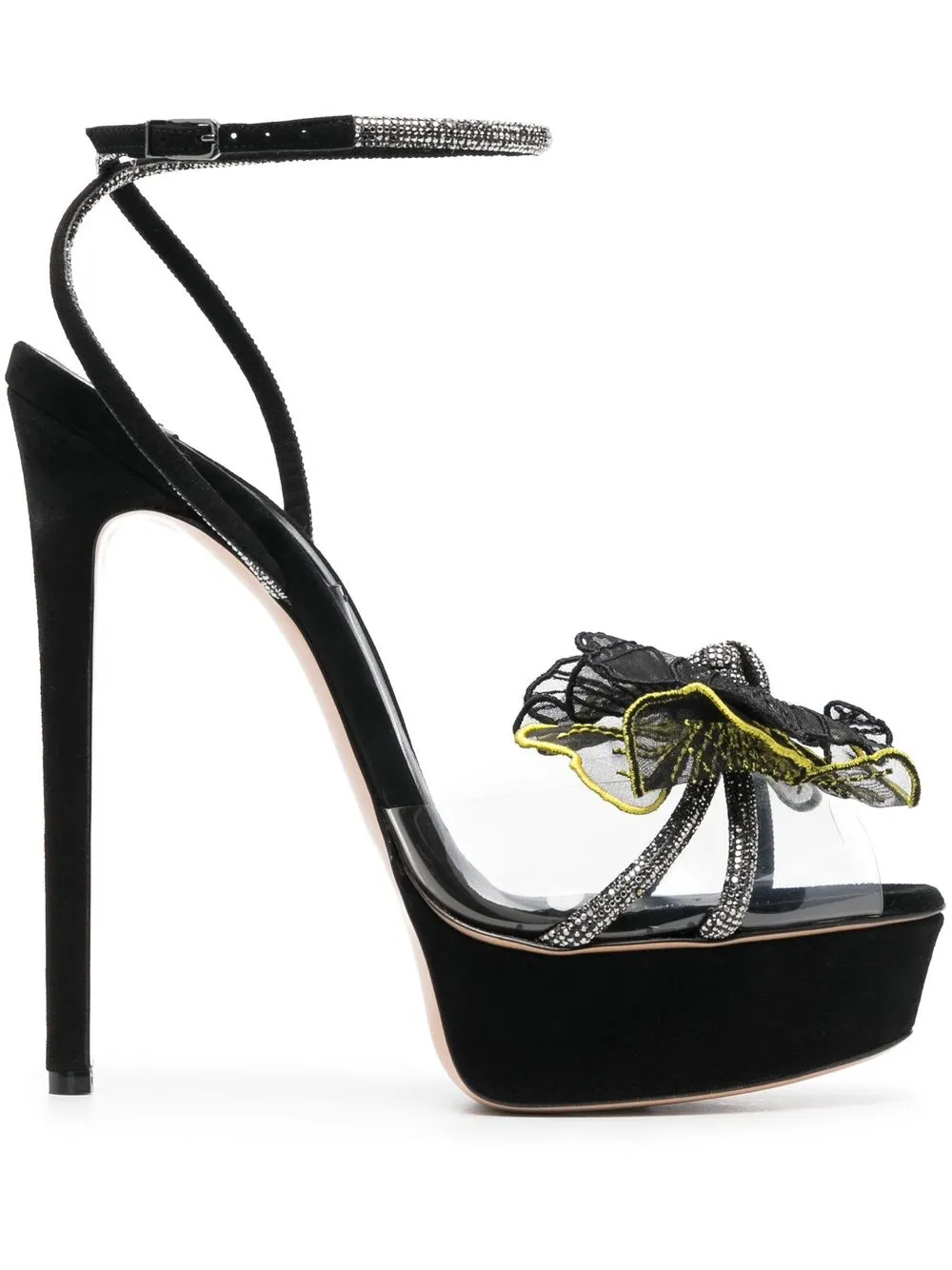 

Casadei appliqué-detail open-toe sandals - Black