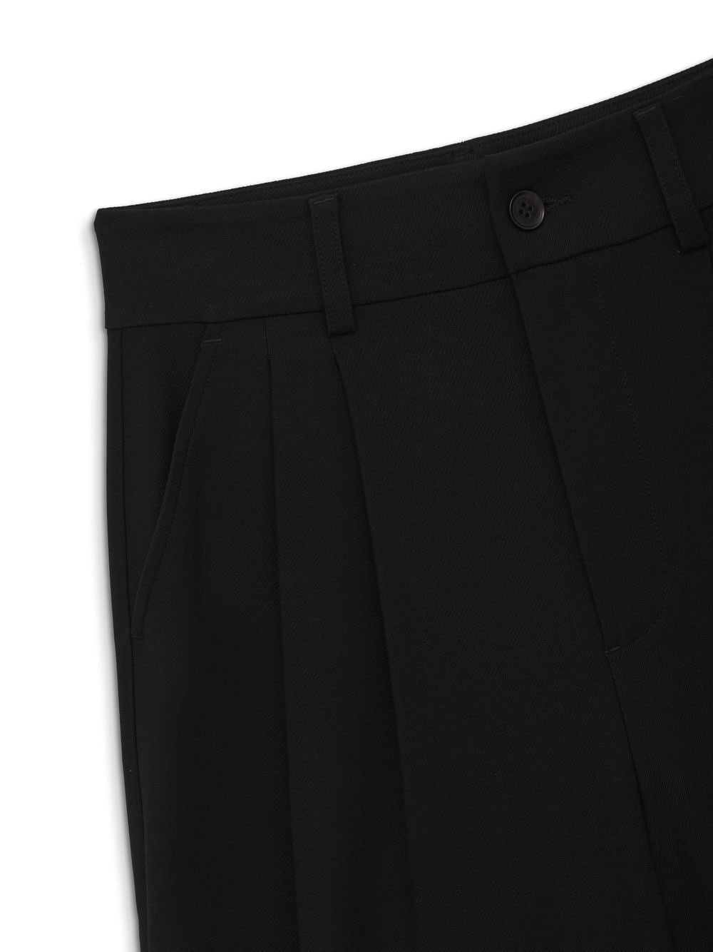 Shop Anine Bing Carrie Wide-leg Twill Pants In Black