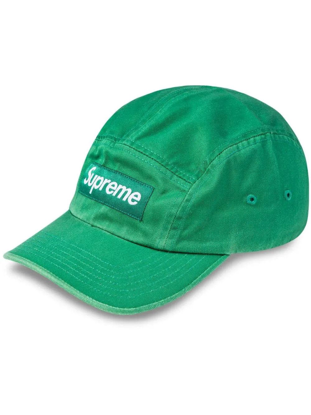 

Supreme washed chino twill camp cap - Green