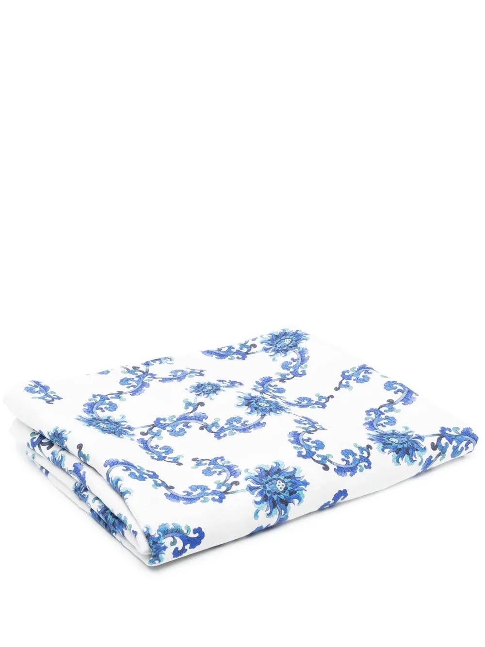 

GERGEI ERDEI Fiori Oriente linen tablecloth - White