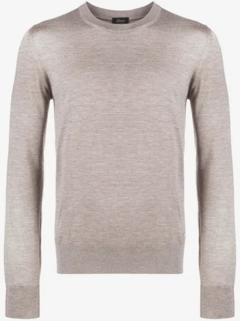 Brioni pull en cachemire mélangé à col rond