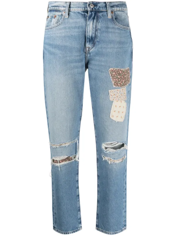 Polo Ralph Lauren Patchwork mid-rise Jeans - Farfetch