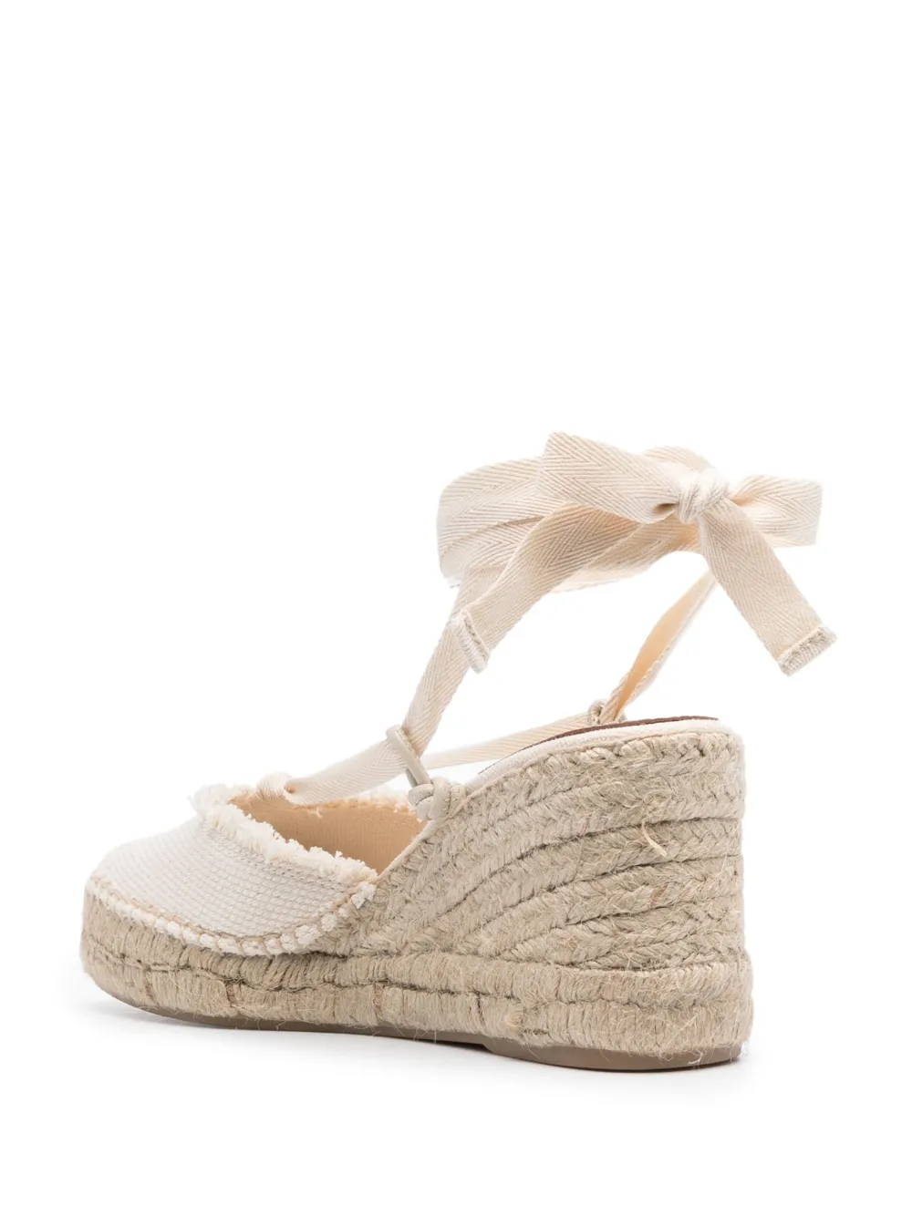 Polo Ralph Lauren Fringetrim Canvas Wedge Espadrilles In White ModeSens