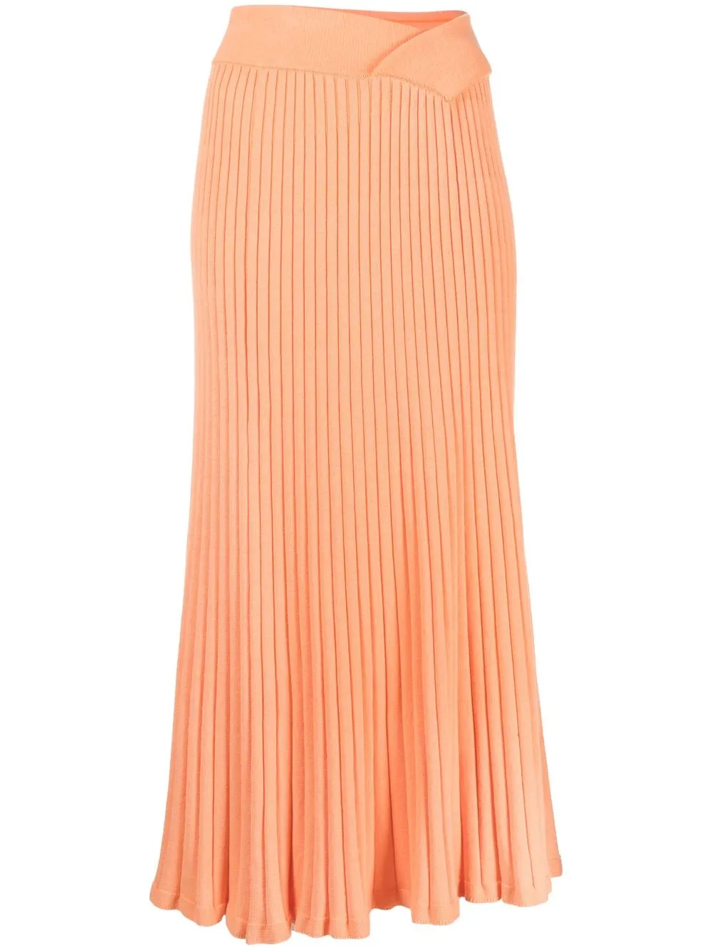 

Anna Quan ribbed knit midi skirt - Orange