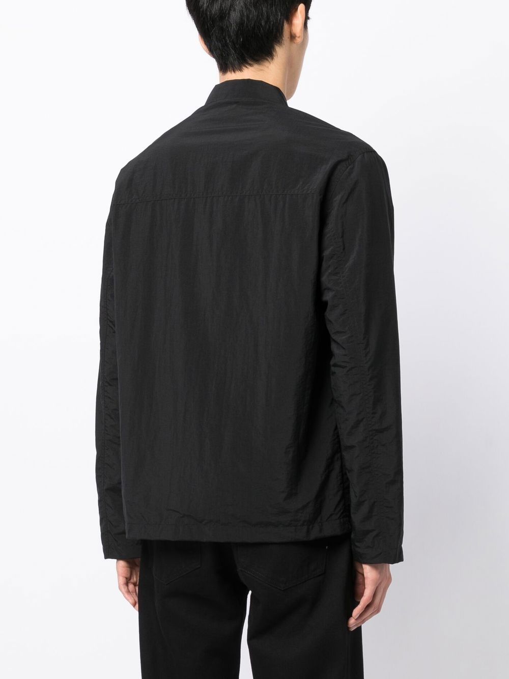 Shop Maison Kitsuné Lightweight Zip Up Jacket In Black