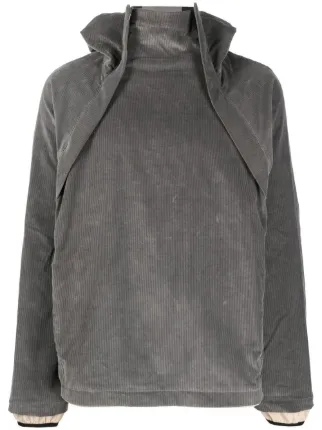 RANRA double zip Collar Corduroy Sweater Farfetch