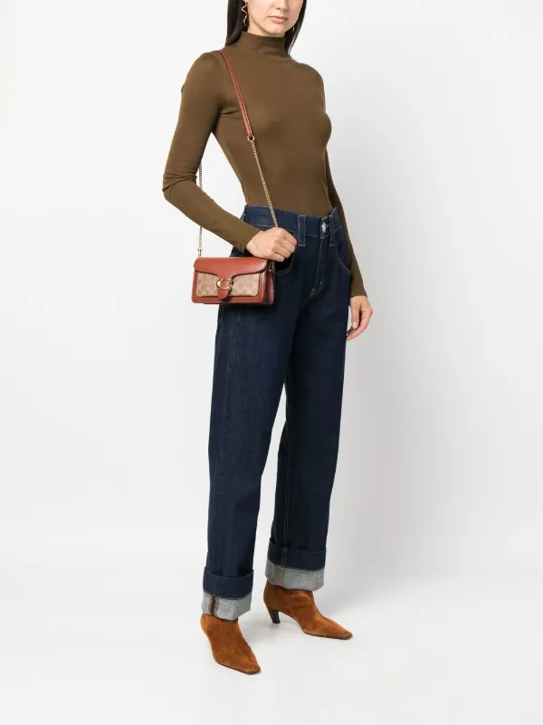 Coach logo plaque Crossbody Bag Farfetch