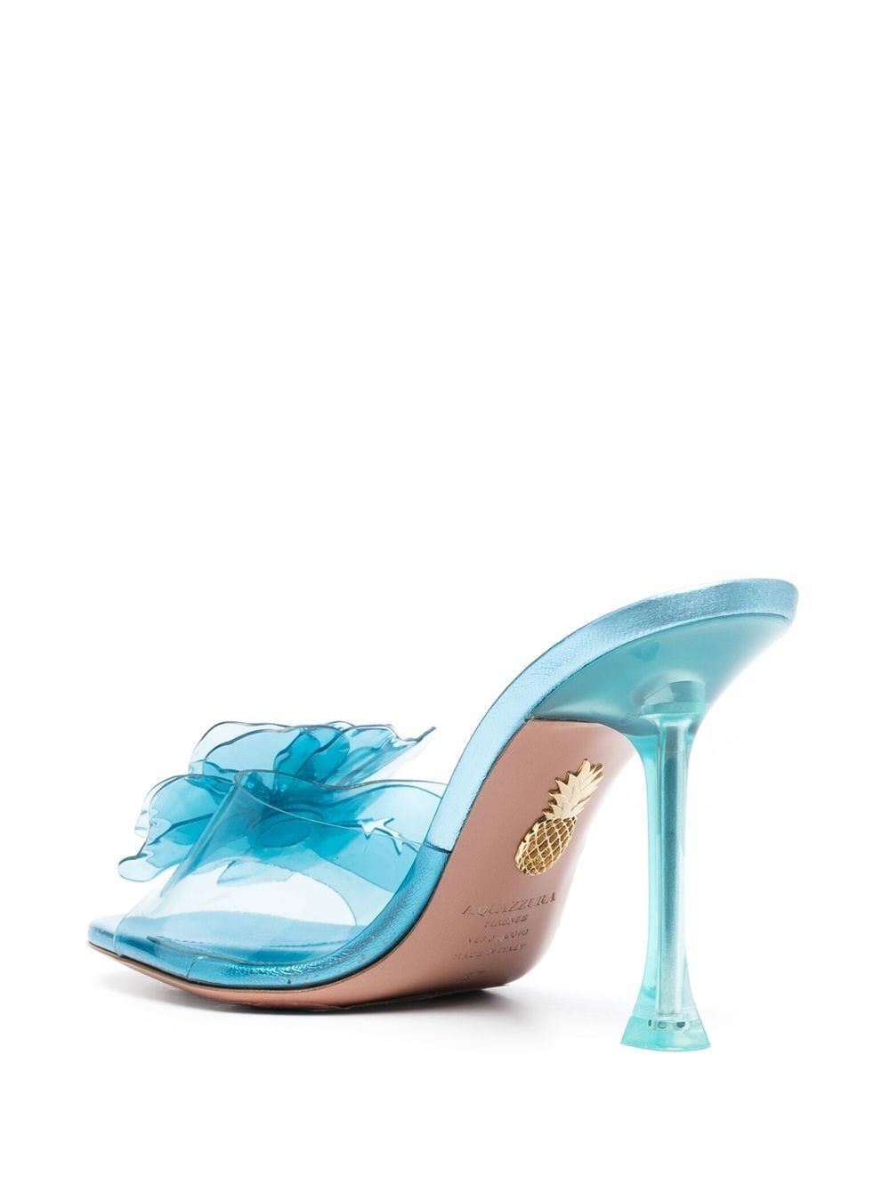 Shop Aquazzura Zsa Zsa 95mm Mule Sandals In Blue