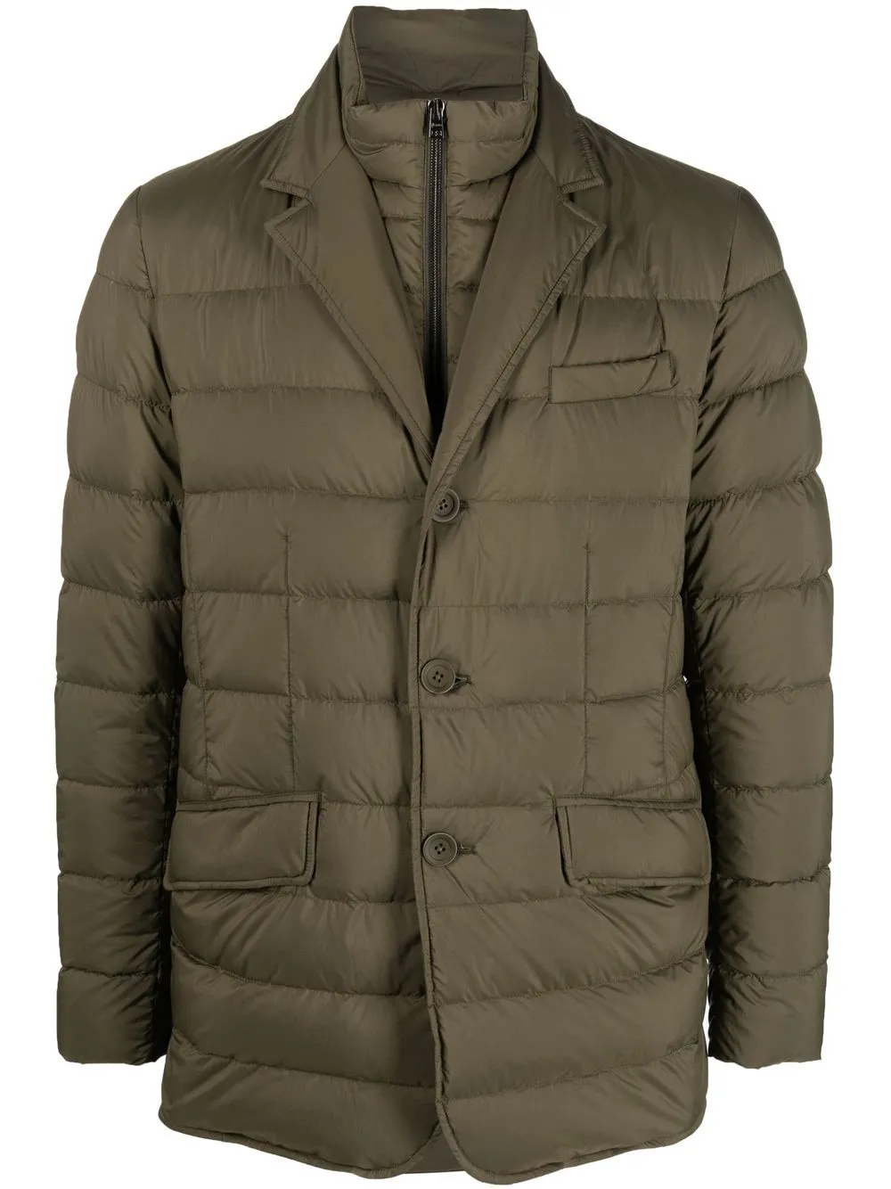 

Herno single-breasted padded blazer - Green