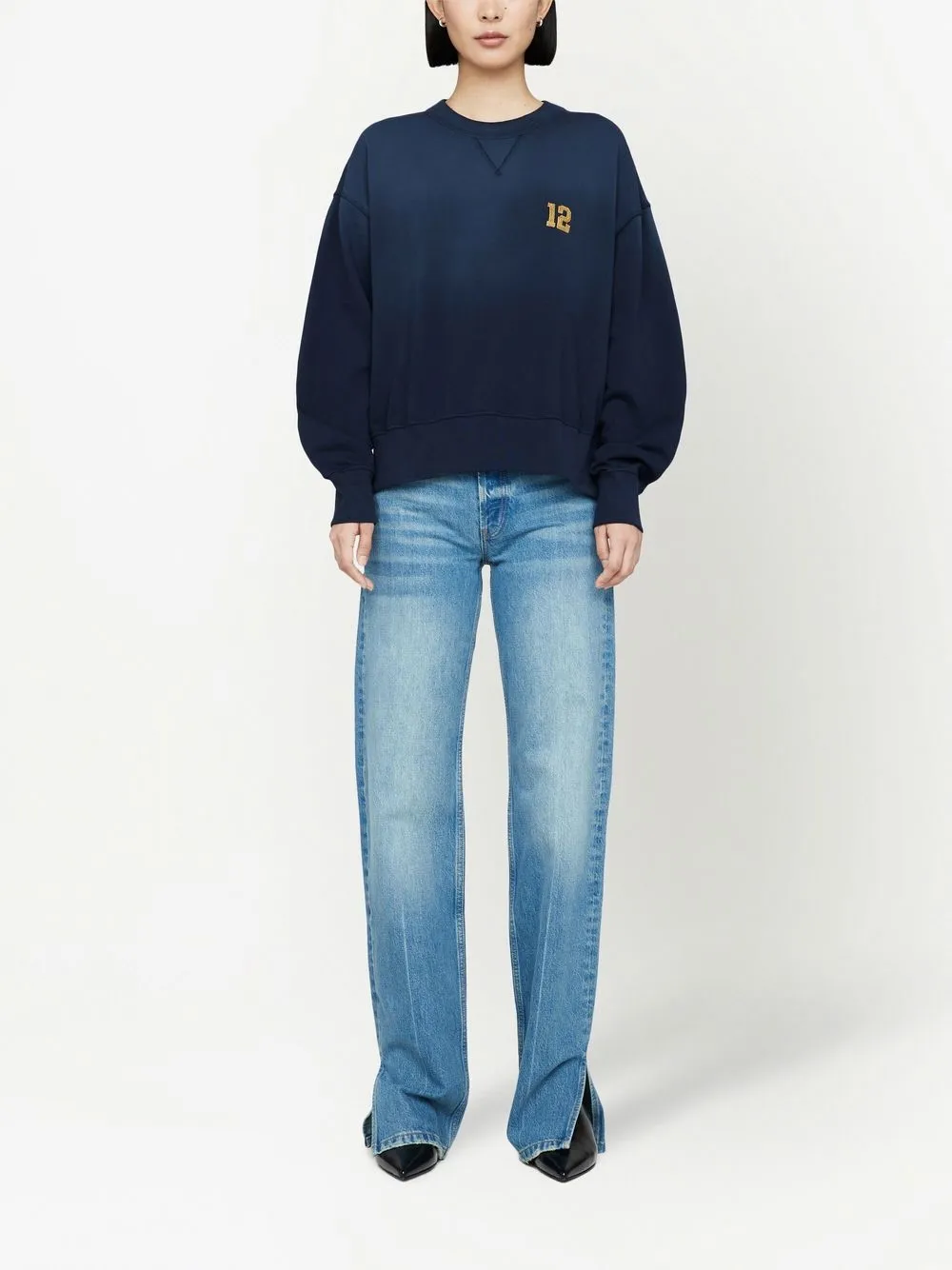 ANINE BING Sweater met verlaagde schouders - Blauw