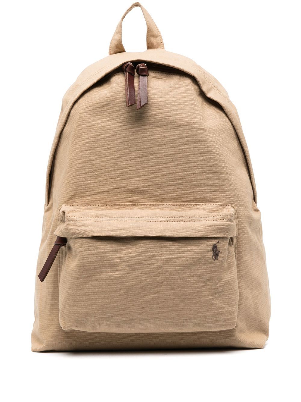 Polo Ralph Lauren Embroidered-logo Backpack In Neutrals | ModeSens