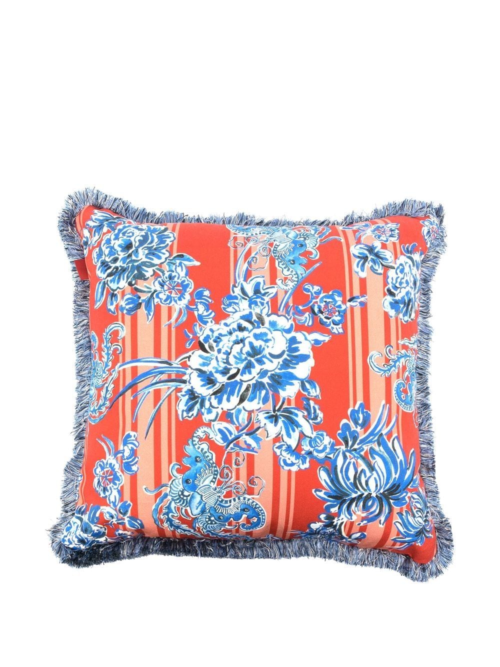 Shop Gergei Erdei X Browns Flore-oriental Cushion In Rot
