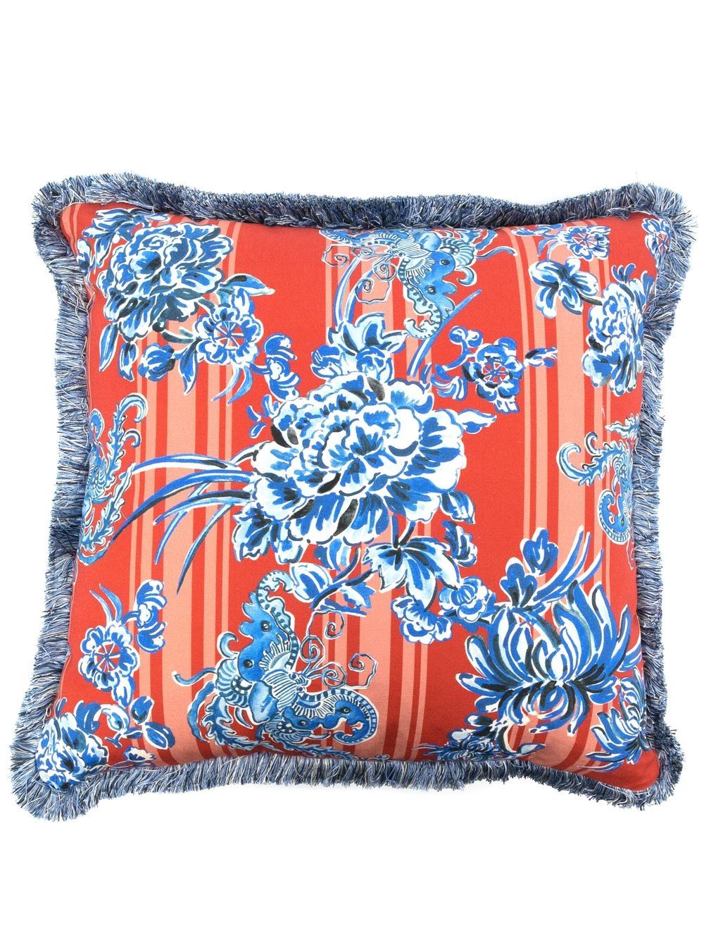 Gergei Erdei X Browns Flore-oriental Cushion In Rot