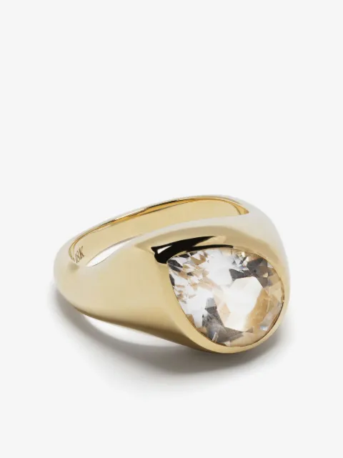 Octavia Elizabeth bague Aura en or 18ct pavée de diamants